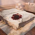 Religious Jesus Crown of Thorns Velveteen Plush Blanket