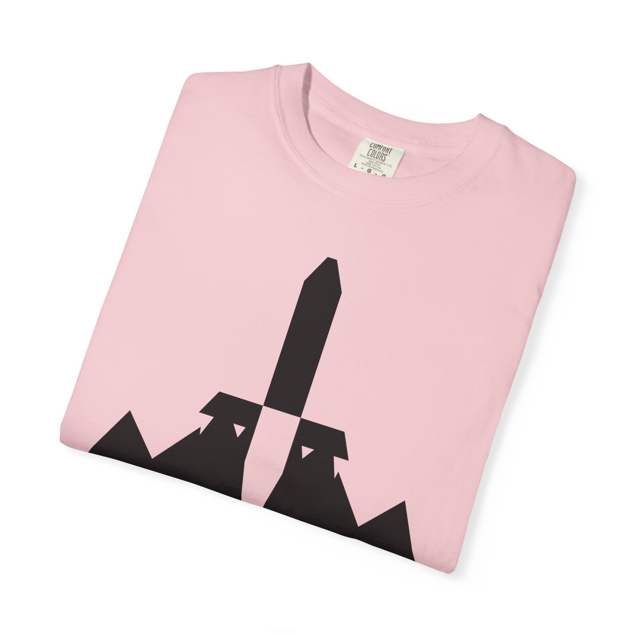 Move Mountains T‑Shirt — Minimal Sword & Mountain Graphic Inspirational Tee