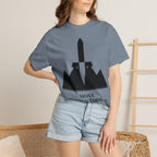 Move Mountains T‑Shirt — Minimal Sword & Mountain Graphic Inspirational Tee
