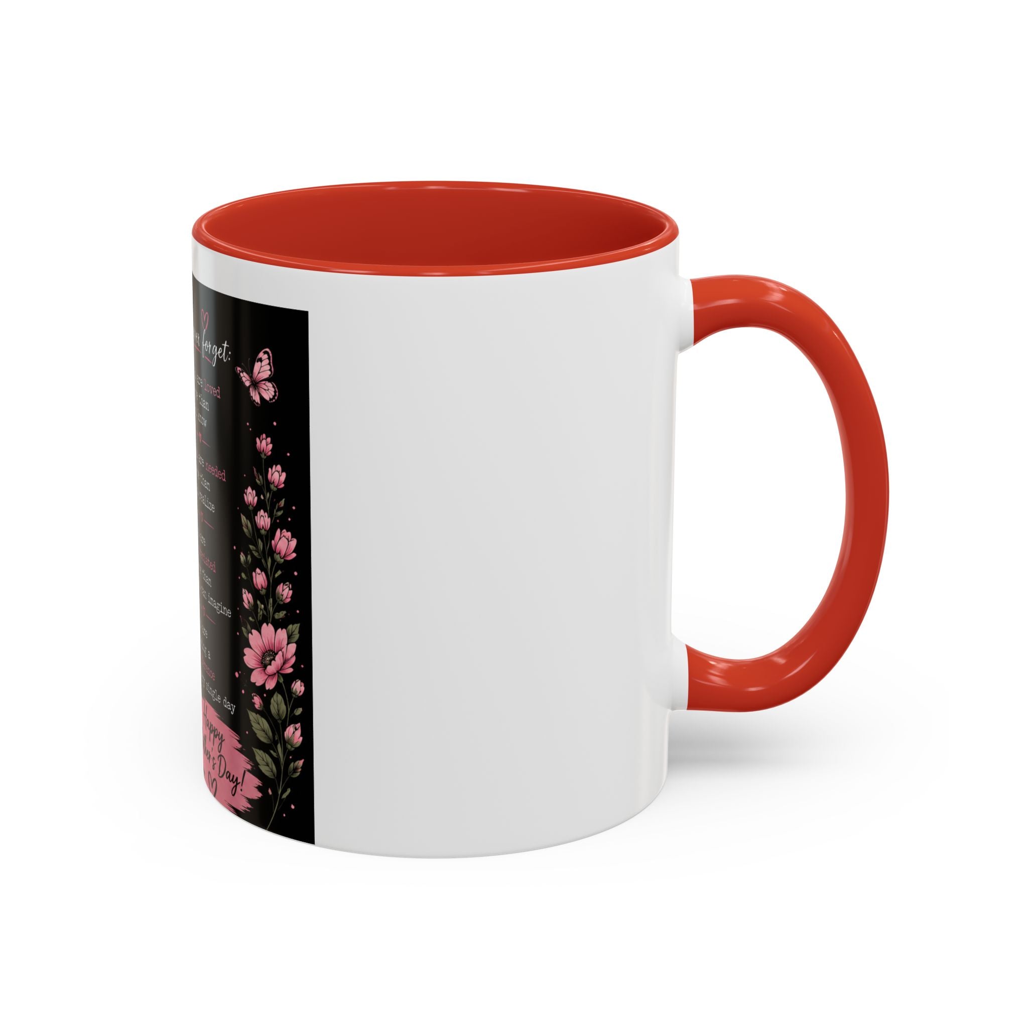 Mother’s Day Memorial Coffee Mug – 'Mama You Are' Sympathy Floral Accent Mug (11/15oz)