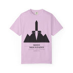 Move Mountains T‑Shirt — Minimal Sword & Mountain Graphic Inspirational Tee