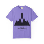 Move Mountains T‑Shirt — Minimal Sword & Mountain Graphic Inspirational Tee