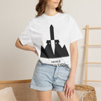 Move Mountains T‑Shirt — Minimal Sword & Mountain Graphic Inspirational Tee