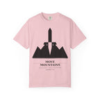 Move Mountains T‑Shirt — Minimal Sword & Mountain Graphic Inspirational Tee