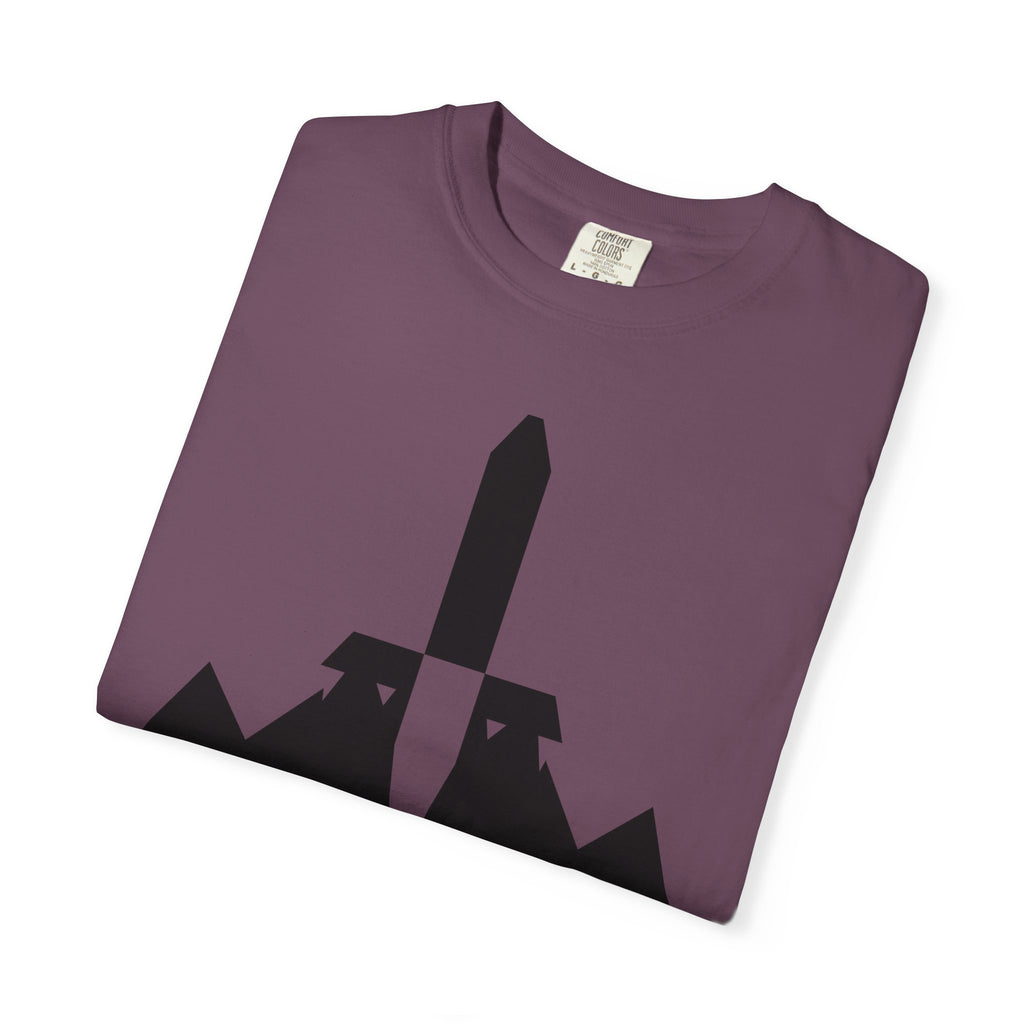 Move Mountains T‑Shirt — Minimal Sword & Mountain Graphic Inspirational Tee