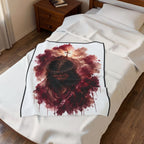 Religious Jesus Crown of Thorns Velveteen Plush Blanket