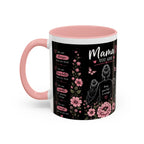 Mother’s Day Memorial Coffee Mug – 'Mama You Are' Sympathy Floral Accent Mug (11/15oz)