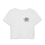 Women's Baby Tee — 'Dead Pedophiles Don't Reoffend' Statement Crop Top